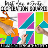 Cooperation Squares First Day of School Activities and Ice