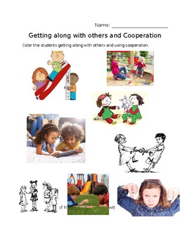 Preview of Cooperation/Working Together