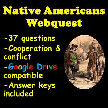 Preview of Native Americans Webquest (Cooperation and Conflict)