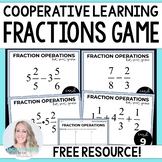 Fraction Operations Game - Free Cooperative Learning Activity