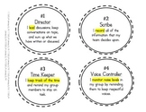 Cooperative Learning Group Roles/Jobs Badges or Labels *FREEBIE*