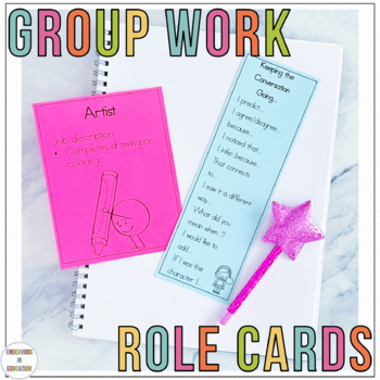 Preview of Group Work Role Cards for Cooperative Learning
