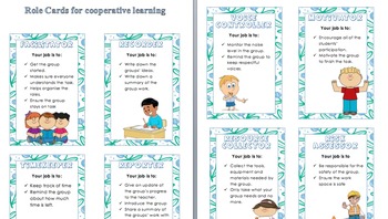 Preview of Cooperative Learning Role Cards