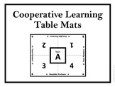 Cooperative Learning Table Mats (Black and White Team Letters)