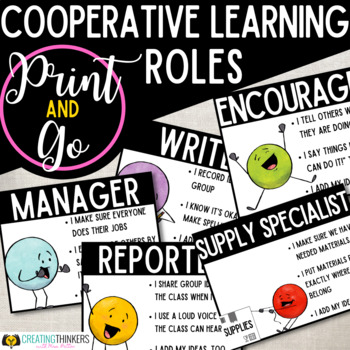 Preview of Cooperative Learning in Classroom Roles Posters