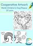 Cooperative artwork for World Children's Day / Peace