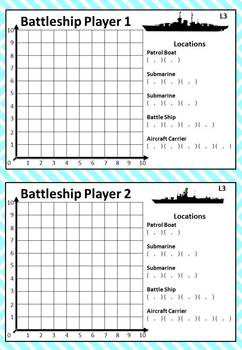 Coordinate Battleship - 4 Levels by Bayside Math Teacher | TpT