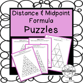 Coordinate Distance & Midpoint Formulas-Puzzles