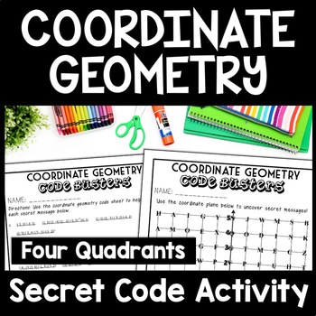 Preview of 6th Grade Coordinate Plane Activity, Plotting Ordered Pairs Coordinate Grid Game