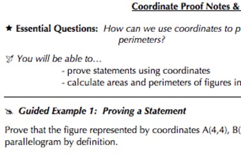 Preview of Coordinate Geometry Common Core Bundle (G.GPE.4, G,GPE.5, G.GPE.6, & G.GPE.7)
