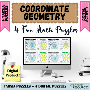 Preview of Coordinate Geometry Digital Math Tarsia Puzzles