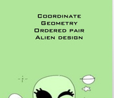 FREEBIE Coordinate Geometry Ordered Pair Alien Design