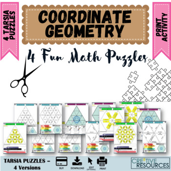 Preview of Coordinate Geometry Printable Tarsia Puzzles