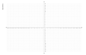 Preview of Coordinate Graph - 4 Quad (Landscape) for print on 11" x 17" paper