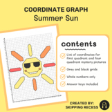 Coordinate Graph Mystery Picture: Summer Sun