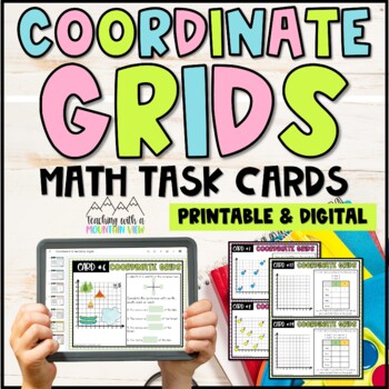 Preview of Coordinate Graph Task Cards