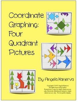 Preview of Coordinate Graphing 4 Quadrant Pictures