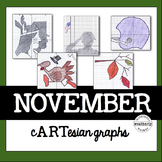 Coordinate Graphing Activity -THANKSGIVING and more for November