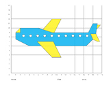 Coordinate Graphing Airplane Mystery Picture Math End of Y