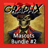 Coordinate Graphing - GraphX - Mascot Bundle #2