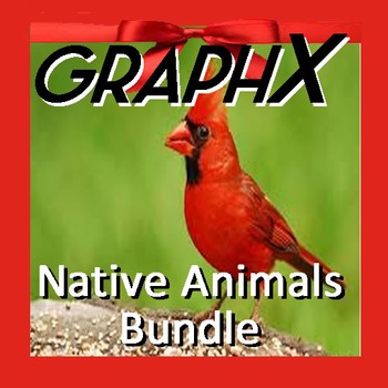 Preview of Coordinate Graphing - GraphX - Native Animals Bundle