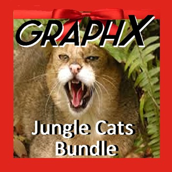 Preview of Coordinate Graphing - GraphX - Jungle Cats Bundle