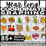 Coordinate Graphing Mystery Picture Bundle Fall Winter Spr