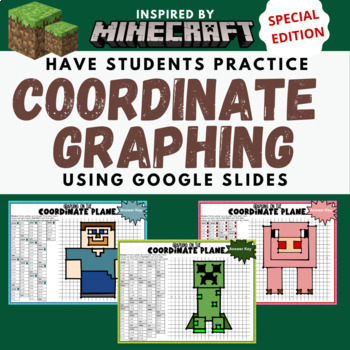 Simple Addition Minecraft for Google Slides / Classroom / Distance