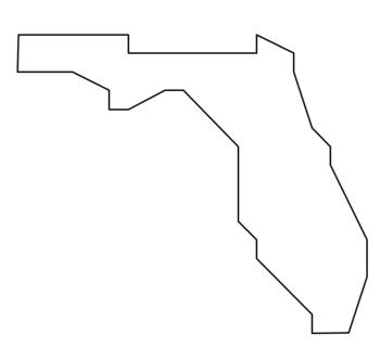 Preview of Coordinate Graphing / Ordered Pairs  OUTLINE MAP of FLORIDA