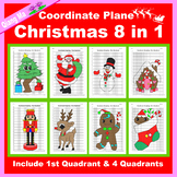 Christmas Coordinate Plane Graphing Picture: Christmas Meg
