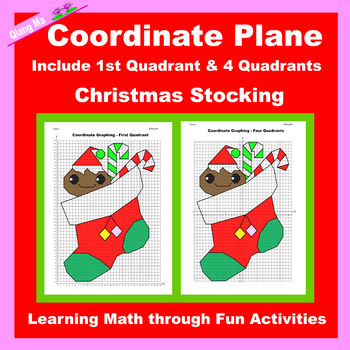 Preview of Christmas Coordinate Plane Graphing Picture: Christmas Stocking