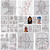 Free Star Wars & Grinch Christmas Coordinate Graphing Pictures, Mystery Pictures
