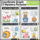 Coordinate Graphing Pictures Bundle : Solar Eclipse 2024 &