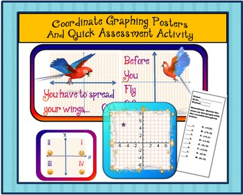 Preview of Coordinate Graphing Posters and Quick Assessment Activity