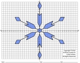 Snowflake (4 Quadrants), Winter, Coordinate Drawing & Grap