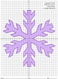 Snowflake Mystery Picture - 4 Quadrants : Distance Learning