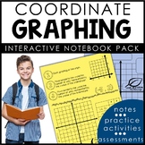 Coordinate Graphing in All Quadrants Interactive Notebook Set