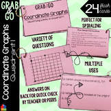 Coordinate Graphs Grab & Go Flash Cards [Quadrant I]