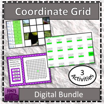 Preview of Coordinate Grid Digital Activities Bundle