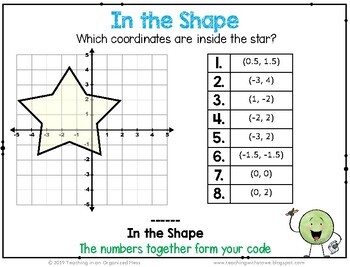 Coordinate Grid Digital And Paper Escape Room 4 Quadrants Distance Learning