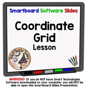 Preview of Coordinate Grid Plane Smartboard Lesson Graphing Points Four Quadrants