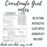 Coordinate Grid Interactive Notebook Guided Notes