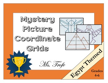 Preview of Coordinate Grid Mystery Picture: Egypt Theme