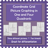 Coordinate Grid Pictures in One and Four Quadrants
