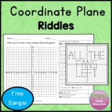 Coordinate Grid Riddles  Free Sample