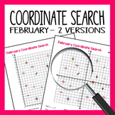 Coordinate Grid Search - February Ordered Pairs -1st quadr