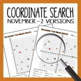 Coordinate Grid Search - November Ordered Pairs 1st Quadra