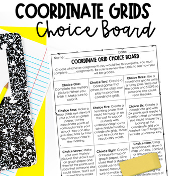 Preview of Coordinate Grids Activities for Gifted Students AIG Enrichment
