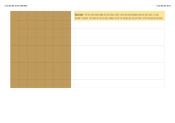 Preview of Coordinate Grids with Google Sheets (or Excel) and Legos (Free)
