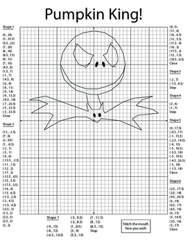 Coordinate Halloween Graph Bundle by Kevin Wilda | TpT